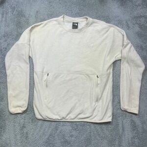 North Face Pullover Womens Small Fleece‎ Crewneck Zip Pockets Outdoor Hiking